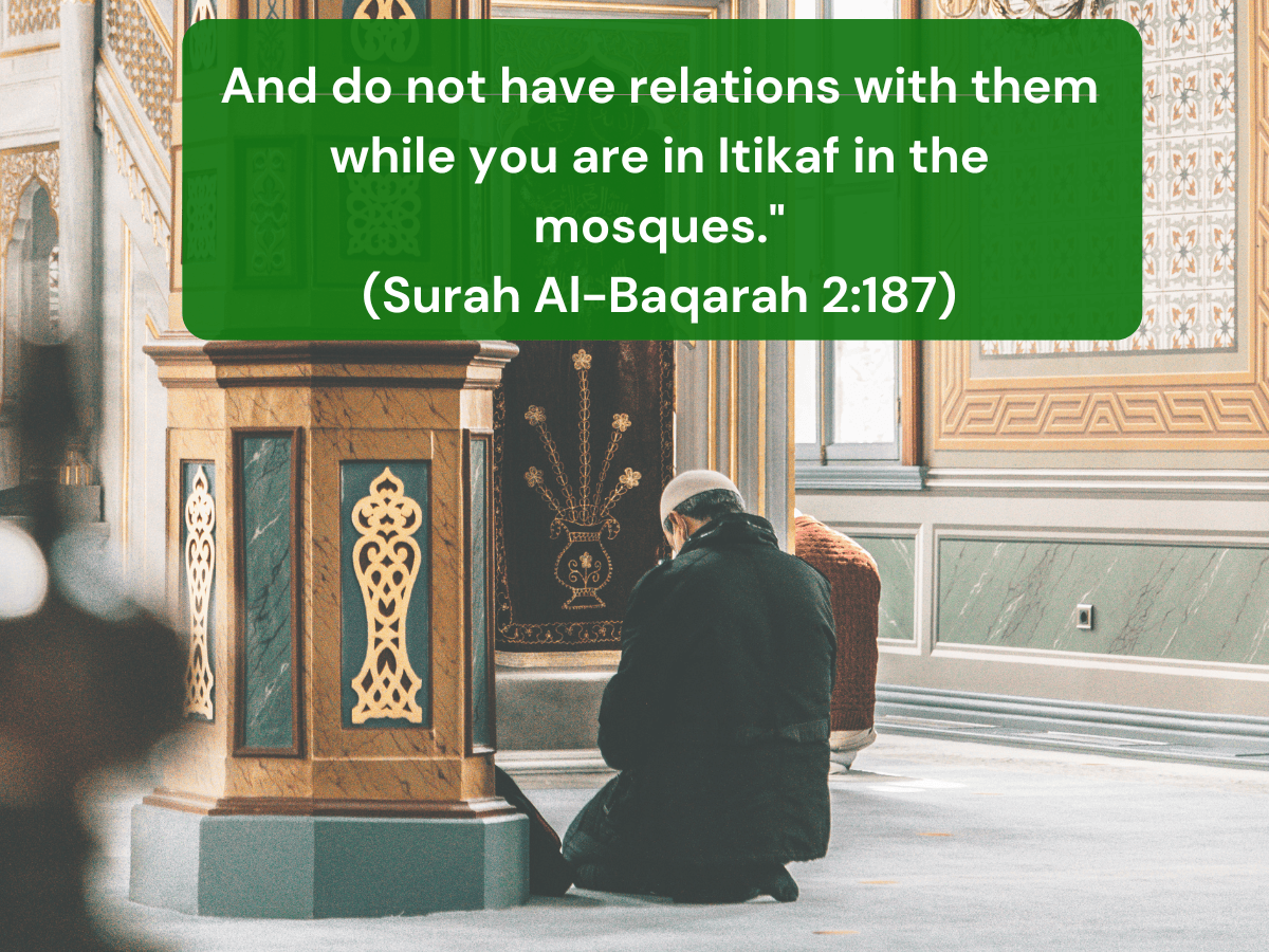 Things that can nullify Itikaf, things not to do in Itikaf