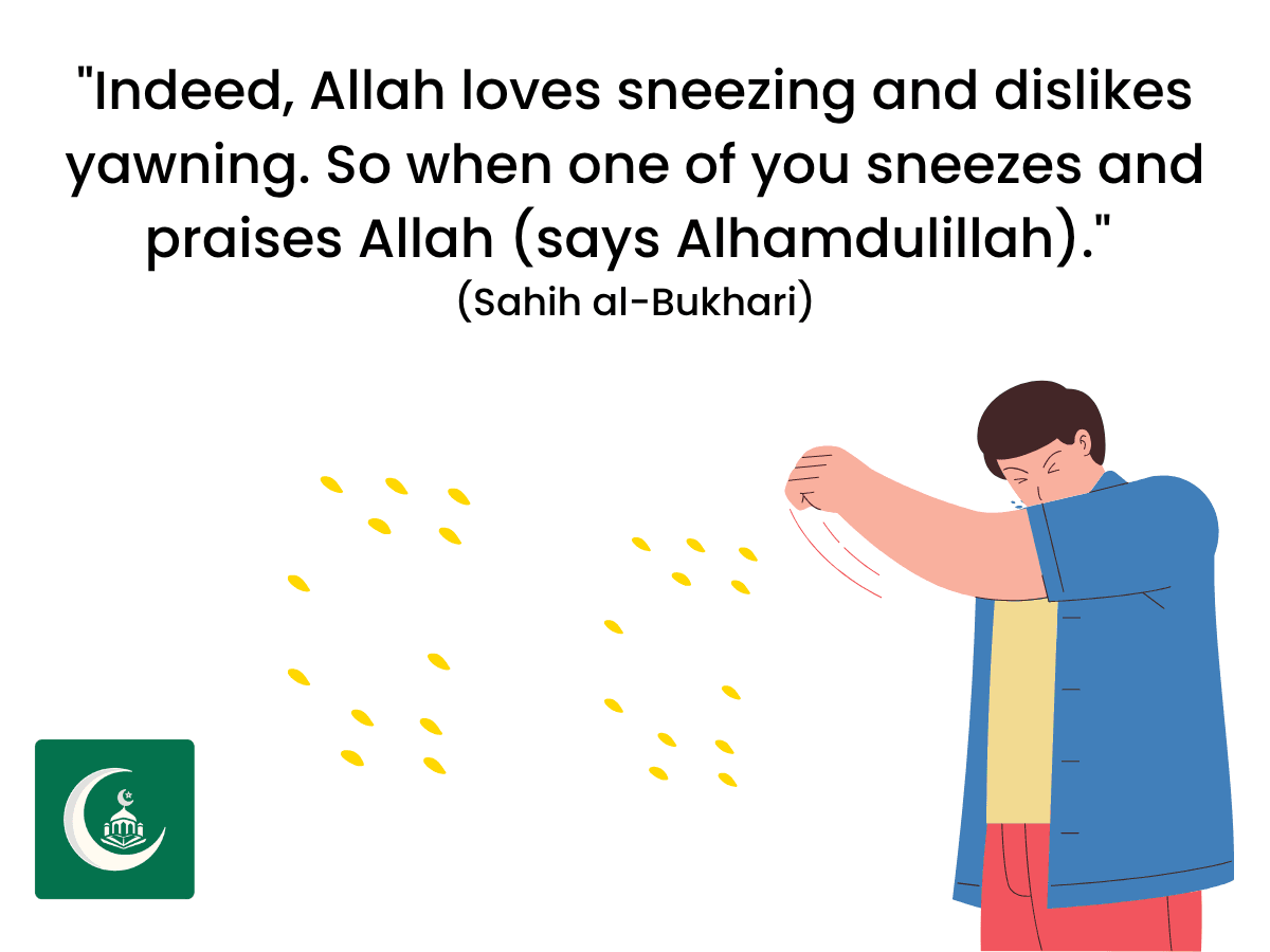 dua upon sneezing, dua after sneezing 